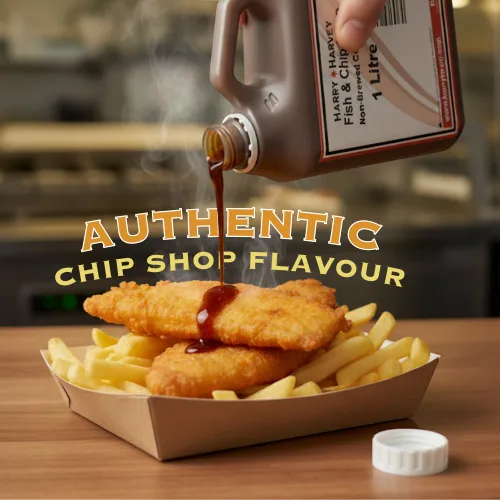 Miniatura 3 de Fish & Chip Shop Style - Condimento no preparado de 1 litro, paquete de repuesto para botella de vinagre - British Chippy