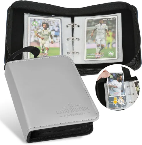 Miniatura 42 de Carpeta para Tarjetas Coleccionables, Carpeta Álbum de Colección de Tarjetas con 540 Bolsillos de Carga Lateral, Carpeta Álbum de 9 Bolsillos