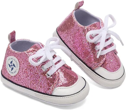 Miniatura 3 de Zapatos de lona para bebés recién nacidos, suela suave, para los primeros pasos, zapatos planos para niños pequeños, zapatos de mezclilla unisex