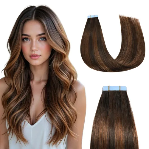 Miniatura 10 de Sunya Extensiones de cabello humano con punta en I Tip, 1.76 oz, 50 mechones por paquete, extensiones de cabello con queratina previamente unidas