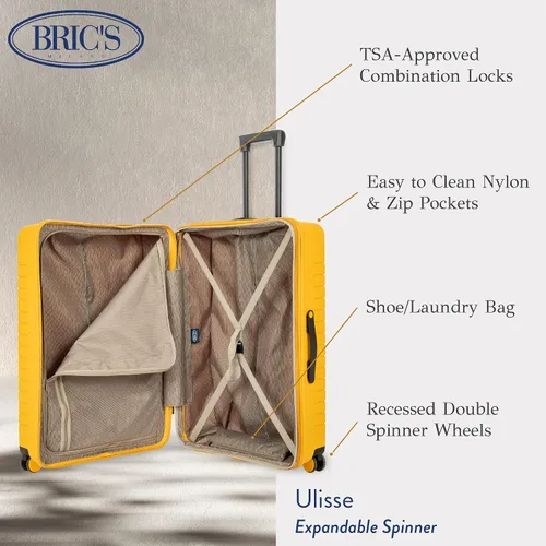 Miniatura 3 de Bric's BY Ulisse Maleta giratoria expandible Equipaje de viaje de 28 y 30 pulgadas con cerradura aprobada por la TSA y exterior rígido Múltiples