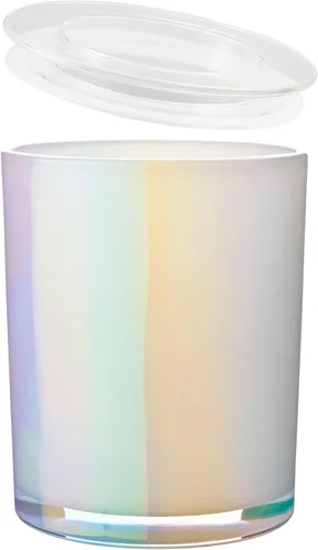 Miniatura 9 de CandMak Tarros para velas, paquete de 15 recipientes de vidrio vacíos de 9 onzas, tarros a granel con tapas transparentes para hacer velas