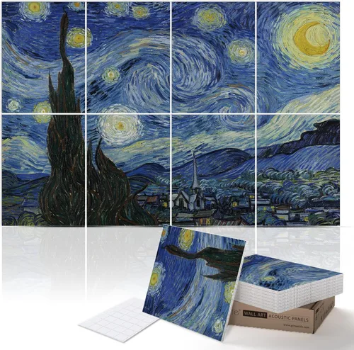 Miniatura 7 de PINWELIFE® Paneles acústicos para pared, paneles absorbentes a prueba de sonido, para el hogar y la oficina, amortiguadores decorativos absorbentes