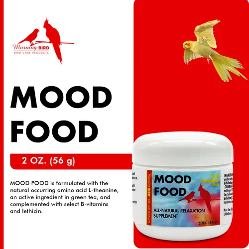 Miniatura 3 de Morning Bird Comida para el estado de ánimo, 2 onzas, suplemento calmante natural para pájaros, no sedante, comportamiento no deseado, desplumado