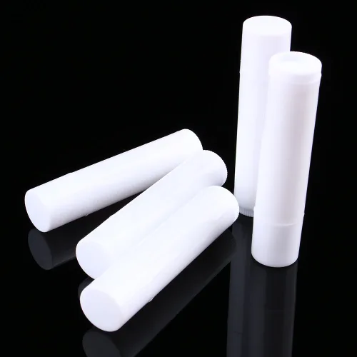 Miniatura 2 de 100PCS 0.2 fl oz Claro Negro Blanco Vacío Lápiz Labial Bálsamo Labial Contenedor Tubo