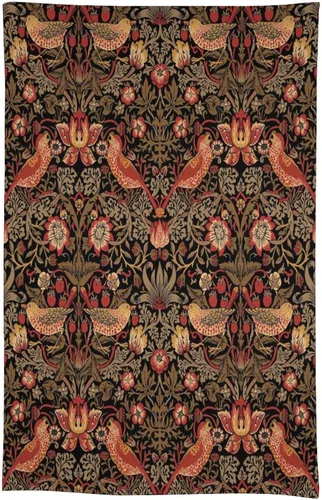 Miniatura 105 de Mantel Floral Retro de Pájaros, Diseño Original Bohemio William Morris Estampado Cubierta de Mesa para Hogar Picnic Fiesta Comedor Cocina William