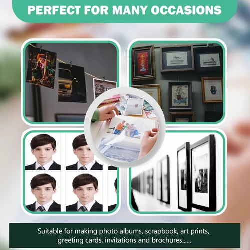 Miniatura 5 de Papel fotográfico RC brillante ultra premium, papel fotográfico profesional y pesado recubierto de resina metálica, impresora de inyección de tinta