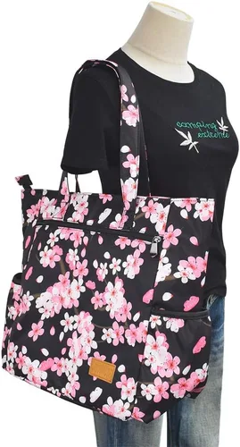 Miniatura 99 de CLOUDMUSIC Bolsa de hombro para enfermeras, profesores, trabajo, gimnasio, viajes, playa, mujeres, con gran capacidad, impermeable