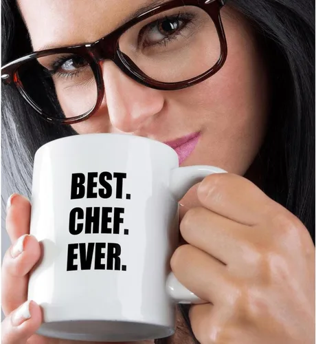 Miniatura 2 de 3dRose mug_179767_2 Best Chef Ever - Taza de cerámica con texto en inglés "Best Chef Ever" para fanáticos de la cocina y los más grandes del mundo