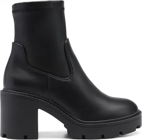 Miniatura 2 de DREAM PAIRS Chelsea - Botas de plataforma para mujer con tacón grueso, suela de lengüeta, botines