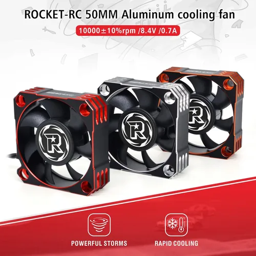 Miniatura 6 de Ventilador de refrigeración de motor RC de 50 mm 10000 RPM Disipador de calor del motor RC Ventilador de refrigeración ESC de 8.5V Disipación