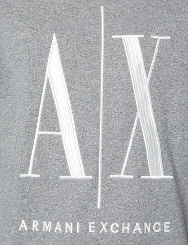 Miniatura 3 de AX ARMANI EXCHANGE Icon Project - Sudadera bordada para hombre, Negro