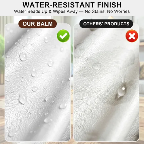 Miniatura 7 de STARTSO WORLD - Bálsamo recolorante de cuero, kit de reparación de cuero blanco para muebles, tinte restaurador de color de cuero para sofás