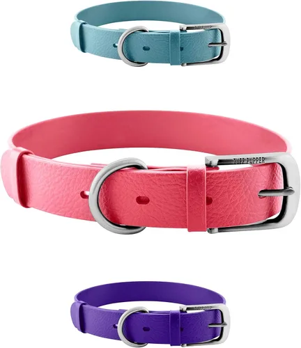 Miniatura 20 de Collar clásico para perro Tuff Pupper ¨para toda la vida¨, resistente y duradero, más fuerte que la piel, impermeable y sin olor Azul medianoche