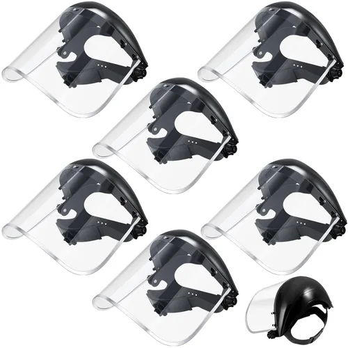 Miniatura 9 de Copkim Paquete de 3 Caretas de Seguridad Faciales para Esmerilado Transparente de Cara Completa Resistente a Impactos Seguridad PET Careta Completa
