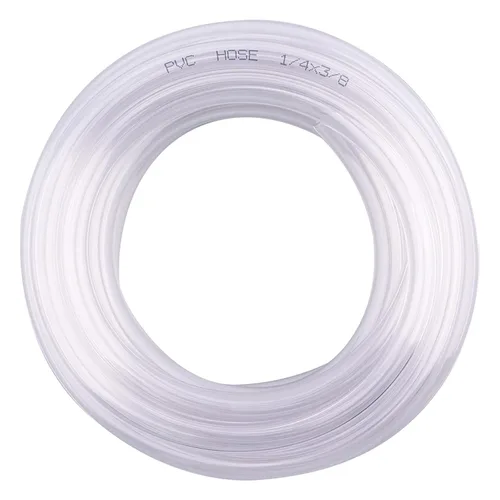 DERNORD - Tubo de cloruro de polivinilo (PVC) de 1/4 pulgadas de diámetro interior x 3/8 pulgadas de diámetro exterior, manguera flexible de vinilo