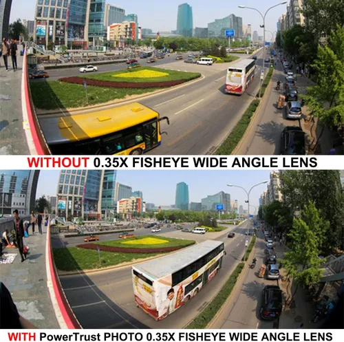 Miniatura 6 de 58MM 0.35x Lente Gran Angular Fisheye para Cámaras Canon DSLR EOS Rebel 70D 77D 80D 90D T8i T7 T7i T6i T6s T6 T5i T5 T4i T3i T100 SL1 SL2 SL3