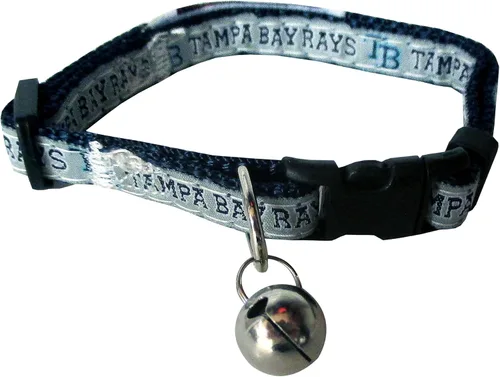 Miniatura 19 de Pets First MLB CAT Collar Atlanta Braves Satin Cat Collar de equipo de béisbol para perros y gatos. Un collar de gato brillante y colorido