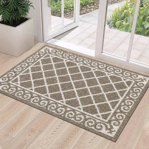 Miniatura 27 de HEBE Alfombra para Puerta Interior 20''x32'' Alfombras de Bienvenida Antideslizantes para Puerta Principal Alfombras Lavables para Zapatos Atrapa