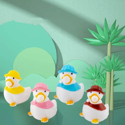 Miniatura 7 de 4 piezas de patos para apretar la bola de burbujas, juguetes para aliviar el estrés para niños y adultos, juguetes sensoriales para apretar, para 4