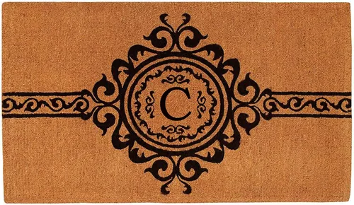 Miniatura 12 de Calloway Mills 180071830N Garbo - Felpudo con monograma, extragrueso, 18 x 30 x 1.50 pulgadas (letra N), natural/negro
