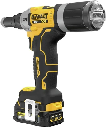 Miniatura 7 de DEWALT Herramienta de remache inalámbrica MAX XR de 20 V, 1/4 de pulgada, batería y cargador incluidos (DCF414GE2)