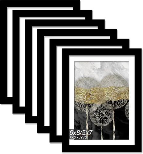 Miniatura 38 de Fxojyvo Marco de Fotos de 4x6, Muestra Foto de 3.5x5 con Paspartú o 4 x 6 Sin Paspartú, Liviano y de Alta Transparencia Marco de 4 por 6 para Pared