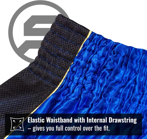 Miniatura 4 de Pantalones cortos clásicos de Muay Thai para hombres y mujeres, boxeo, kickboxing, alto grado, artes marciales mixtas, ropa de entrenamiento