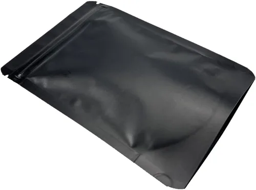 Miniatura 3 de PABCK Bolsas de sellado térmico resellables de 3.55 mil de grosor Mylar negro esmerilado, bolsas selladas de papel de aluminio negro esmerilado, 50