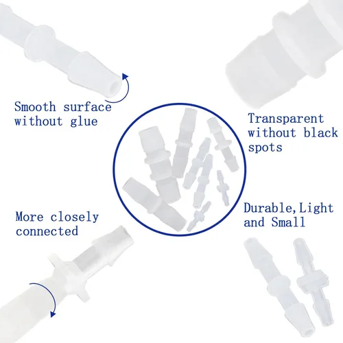 Miniatura 4 de Accesorio de púa para manguera de plástico, conectores de tubería de 3/4" x 3/4", empalmador con púas reparador, adaptador de unión, 6 piezas