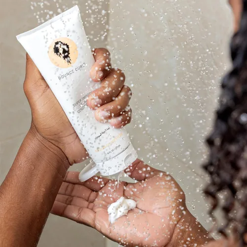 Miniatura 2 de Bounce Curl - Acondicionador desenredante hidratante para cabello rizado fino y medio, aceite de aloe y semillas negras, color seguro, sin silicona