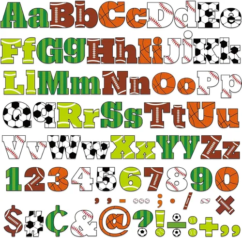 Miniatura 13 de 260 piezas de letras en blanco y negro para tablón de anuncios de aula, paquete combinado de letras de 4 pulgadas, juego de puntos y rayas