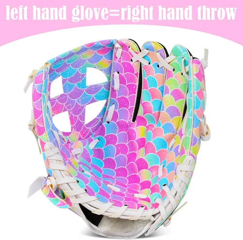 Miniatura 3 de Guante de béisbol para niños, guantes de sóftbol, guantes de béisbol y sóftbol para niños y niñas, guante de pelota para entrenamiento y juego