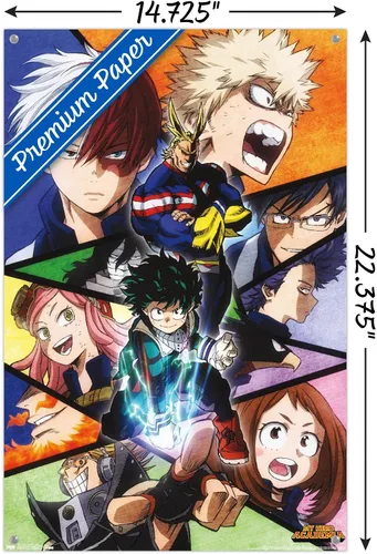 Miniatura 3 de My Hero Academia - Póster de pared con alfileres