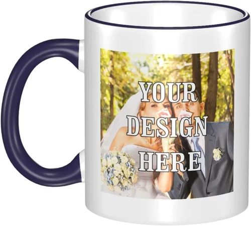 Miniatura 10 de Taza de café personalizada, tazas personalizadas con logotipo y foto, taza personalizada, diseña tu propia taza de café personalizada, regalos