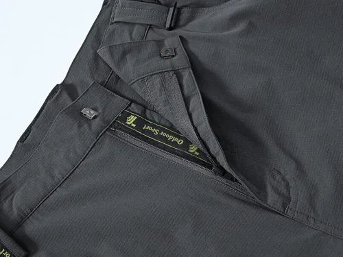 Miniatura 5 de BASUDAM Pantalones de senderismo Ripstop para hombre ligeros de secado rápido elásticos resistentes al agua bolsillos cargo con cinturón