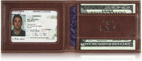 Miniatura 7 de Tony Perotti Cartera de piel italiana ultrafina RFID para hombre, bolsillo frontal con clip para dinero con ranuras para tarjetas de crédito