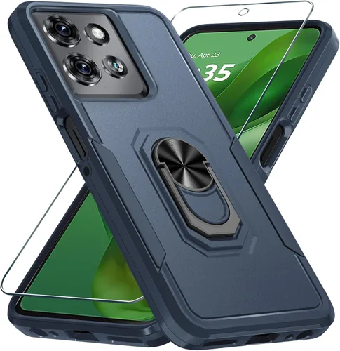 Miniatura 24 de Janmitta - Funda compatible con Moto G 5G 2023 con protector de pantalla, cubierta protectora de cuerpo completo resistente a prueba de golpes