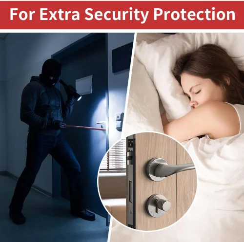 Miniatura 5 de Placa Protectora del Pestillo de Puerta, Protector de Seguridad para Puerta de Apertura Externa, Protector del Pestillo de Puerta, Cubierta