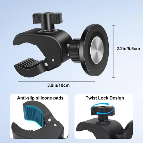 Miniatura 6 de EEEKit Soporte de teléfono para bicicleta de ejercicio, soporte magnético para teléfono para iPhone Magsafe y todos los teléfonos inteligentes