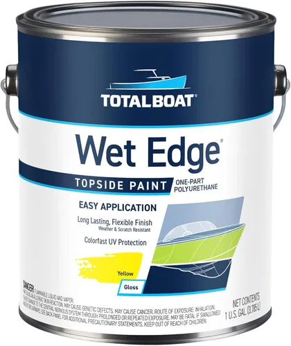 Miniatura 31 de TotalBoat Wet Edge Topside Pintura Marina de Poliuretano Premium Recubrimiento para Barcos, Casas Rodantes, Molduras Exteriores, Fibra de Vidrio