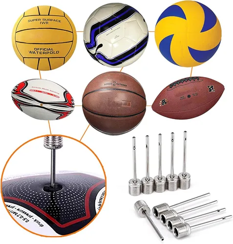 Miniatura 3 de Mobi Lock Ball Pump Inflation Needle - Stainless Steel Air Pump Needles - Ideal for Blowing Up Football, Basketball, Volleyball, and All Other