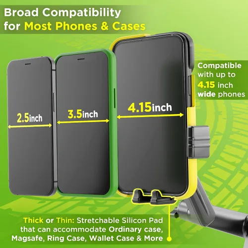 Miniatura 4 de Soporte de teléfono celular para camioneta, para conductores de camiones, ventosa resistente + almohadilla de salpicadero, soporte de iPhone