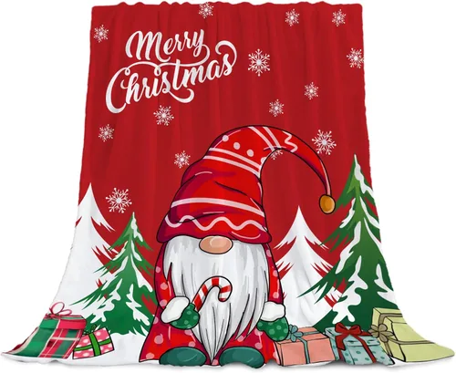 Miniatura 22 de YeeJu Manta de Navidad para Bebé Decorativa Roja a Cuadros Manta Navideña para Niños Pequeños Manta para Envolver Mascotas Cuna Suave Ligera