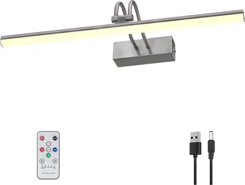 Miniatura 9 de RAIFOOLLY Luz de imagen, luces de imagen para pared inalámbricas, luces de imagen de 16 pulgadas con temporizador y regulable, luces de pared a