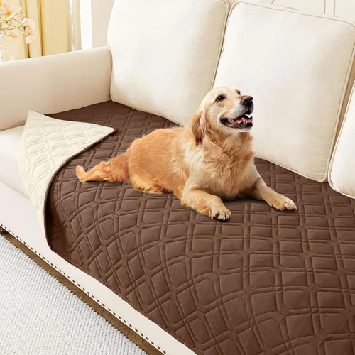 Miniatura 171 de hyha Manta impermeable para perros, manta reversible para cama de mascotas, funda suave para sofá/sillón lavable para perros, fundas impermeables