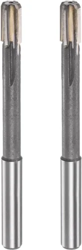 HARFINGTON 2 escariadores de mandril de 0.319 in H7 C1/K30 punta de carburo de precisión, flautas rectas de vástago redondo, cortadores de fresado