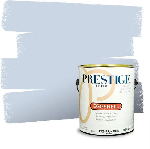Miniatura 585 de Pintura Exterior + imprimación PRESTIGE, todo-en-uno, 1 galón, acabado mate, color comparable al Valspar* Royal Gray* VS151-Gris real
