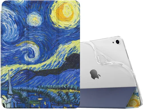 Miniatura 10 de MoKo para iPad Air de 11 pulgadas, funda para iPad Air de 7ª/6ª generación M3/M2 2025/2024, iPad Air de 5ª/4ª generación de 10.9" 2022/2020, Rojo