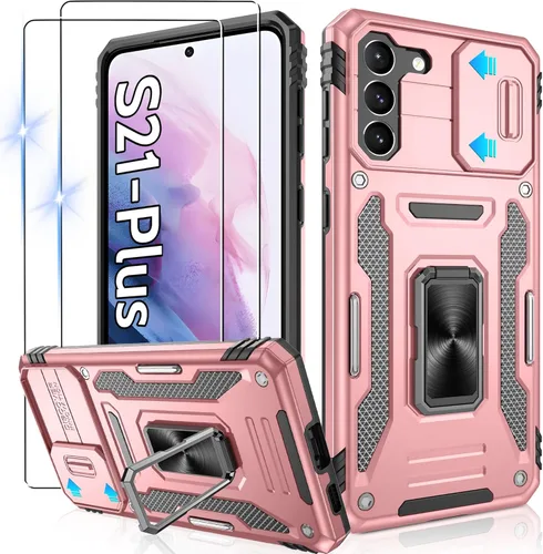 Miniatura 227 de Gritup para Samsung Galaxy S22 Funda con protectores de pantalla HD de 2 paquetes y cubierta deslizante para la cámara, protección contra caídas